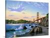 Golden Gate Sunset, CA 2-Eduardo Camoes-Stretched Canvas