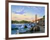 Golden Gate Sunset, CA 2-Eduardo Camoes-Framed Giclee Print