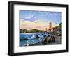 Golden Gate Sunset, CA 2-Eduardo Camoes-Framed Giclee Print