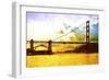 Golden Gate Sunset-Philippe Hugonnard-Framed Giclee Print