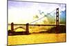 Golden Gate Sunset-Philippe Hugonnard-Mounted Giclee Print