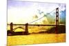 Golden Gate Sunset-Philippe Hugonnard-Mounted Giclee Print