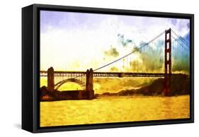 Golden Gate Sunset-Philippe Hugonnard-Framed Stretched Canvas