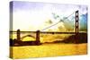 Golden Gate Sunset-Philippe Hugonnard-Stretched Canvas