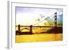 Golden Gate Sunset-Philippe Hugonnard-Framed Giclee Print