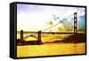 Golden Gate Sunset-Philippe Hugonnard-Framed Stretched Canvas