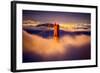 Golden Gate Tower and Low Fog and San Francisco, California-Vincent James-Framed Photographic Print