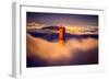 Golden Gate Tower and Low Fog and San Francisco, California-Vincent James-Framed Photographic Print