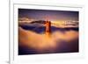 Golden Gate Tower and Low Fog and San Francisco, California-Vincent James-Framed Photographic Print