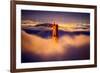 Golden Gate Tower and Low Fog and San Francisco, California-Vincent James-Framed Photographic Print