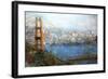 Golden Gate Vista-Mark Lague-Framed Art Print