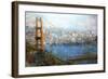 Golden Gate Vista-Mark Lague-Framed Art Print