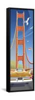 Golden Gate-Larry Hunter-Framed Stretched Canvas