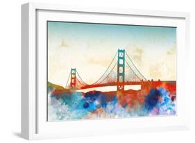 Golden Gate-Dan Meneely-Framed Art Print