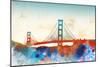 Golden Gate-Dan Meneely-Mounted Premium Giclee Print