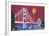 Golden Gate-Design Turnpike-Framed Giclee Print