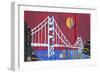 Golden Gate-Design Turnpike-Framed Giclee Print