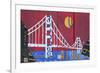 Golden Gate-Design Turnpike-Framed Giclee Print