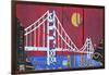 Golden Gate-Design Turnpike-Framed Giclee Print