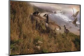 Golden Geese-Steve Hunziker-Mounted Art Print