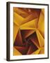 Golden Geometric Pentagons-Tim Kahane-Framed Photographic Print