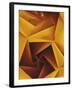 Golden Geometric Pentagons-Tim Kahane-Framed Photographic Print