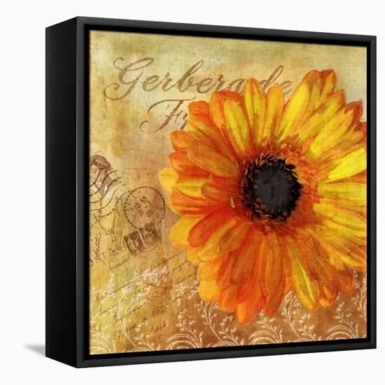 Golden Gerbera I-Art Licensing Studio-Framed Stretched Canvas