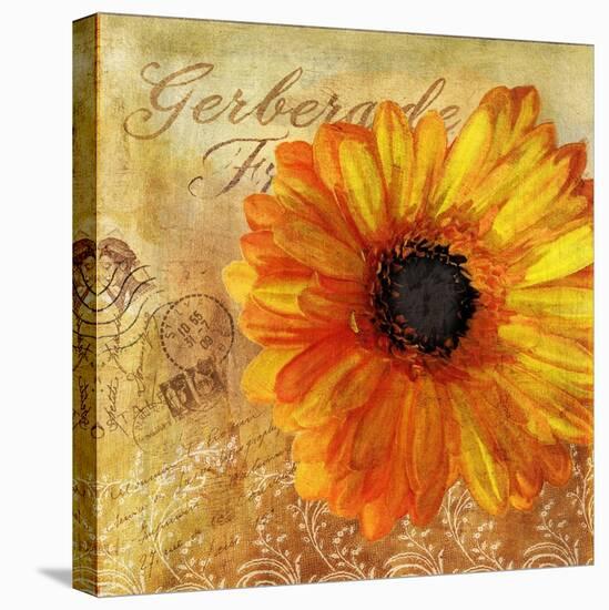 Golden Gerbera I-Art Licensing Studio-Stretched Canvas