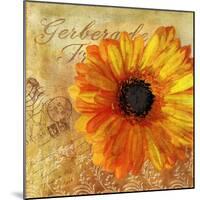 Golden Gerbera I-Art Licensing Studio-Mounted Giclee Print