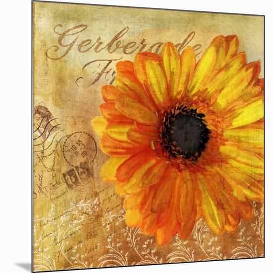 Golden Gerbera I-Art Licensing Studio-Mounted Giclee Print