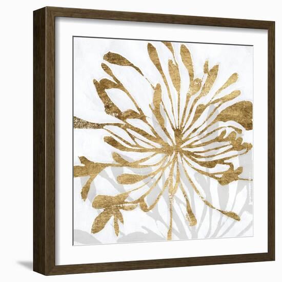 Golden Gilt Bloom I-Annie Warren-Framed Art Print