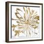 Golden Gilt Bloom I-Annie Warren-Framed Art Print