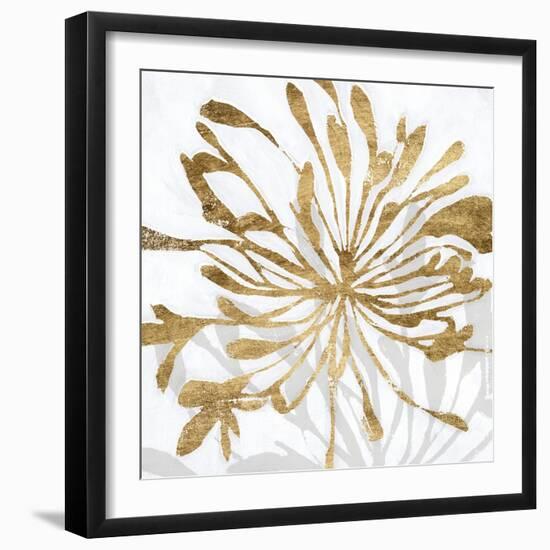 Golden Gilt Bloom I-Annie Warren-Framed Art Print