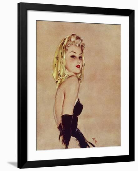 Golden Girl-David Wright-Framed Art Print