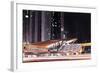 Golden Gleaming Roof of a Metro Station of the Rta in the Evening, Dubai Financial District-Axel Schmies-Framed Photographic Print