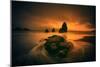 Golden Glow at Rodeo Beach, Marin, San Francisco California-Vincent James-Mounted Photographic Print