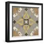 Golden Glow Square VIII-Pela Design-Framed Art Print