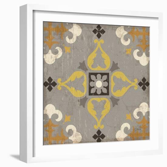 Golden Glow Square VIII-Pela Design-Framed Art Print