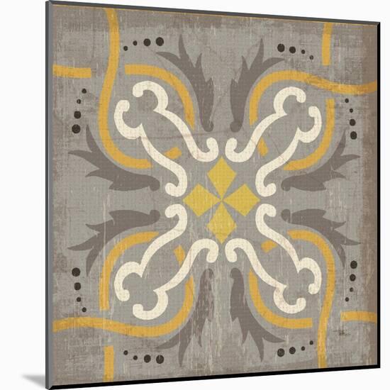 Golden Glow Square XV-Pela Design-Mounted Art Print