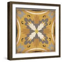 Golden Glow Square XVIII-Pela Design-Framed Art Print