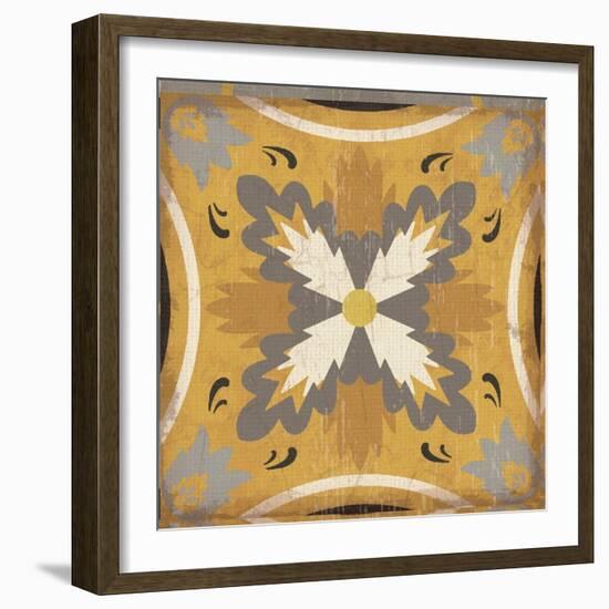 Golden Glow Square XVIII-Pela Design-Framed Art Print