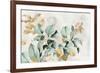 Golden Green Branches-Alex Black-Framed Art Print