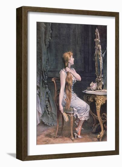 Golden Hair, 1894 (Colour Litho)-Frederik Hendrik Kaemmerer-Framed Giclee Print