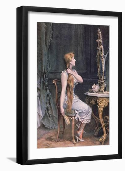 Golden Hair, 1894 (Colour Litho)-Frederik Hendrik Kaemmerer-Framed Giclee Print