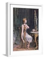 Golden Hair, 1894 (Colour Litho)-Frederik Hendrik Kaemmerer-Framed Giclee Print