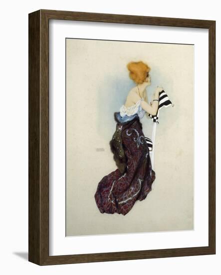 Golden-Haired Beauty-Ernst Ludwig Kirchner-Framed Giclee Print