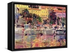 Golden Harbour Vista-Peter Graham-Framed Stretched Canvas