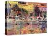 Golden Harbour Vista-Peter Graham-Stretched Canvas