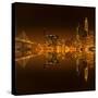 Golden heart of San Francisco-Marco Carmassi-Stretched Canvas