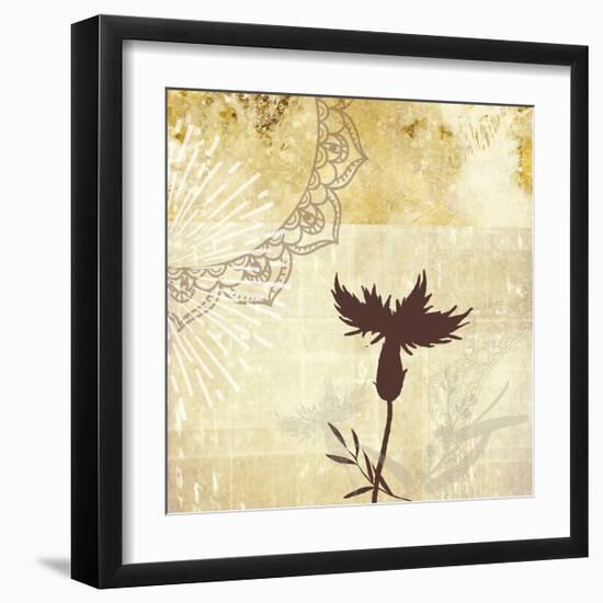 Golden Henna Breeze 2-Louis Duncan-He-Framed Art Print